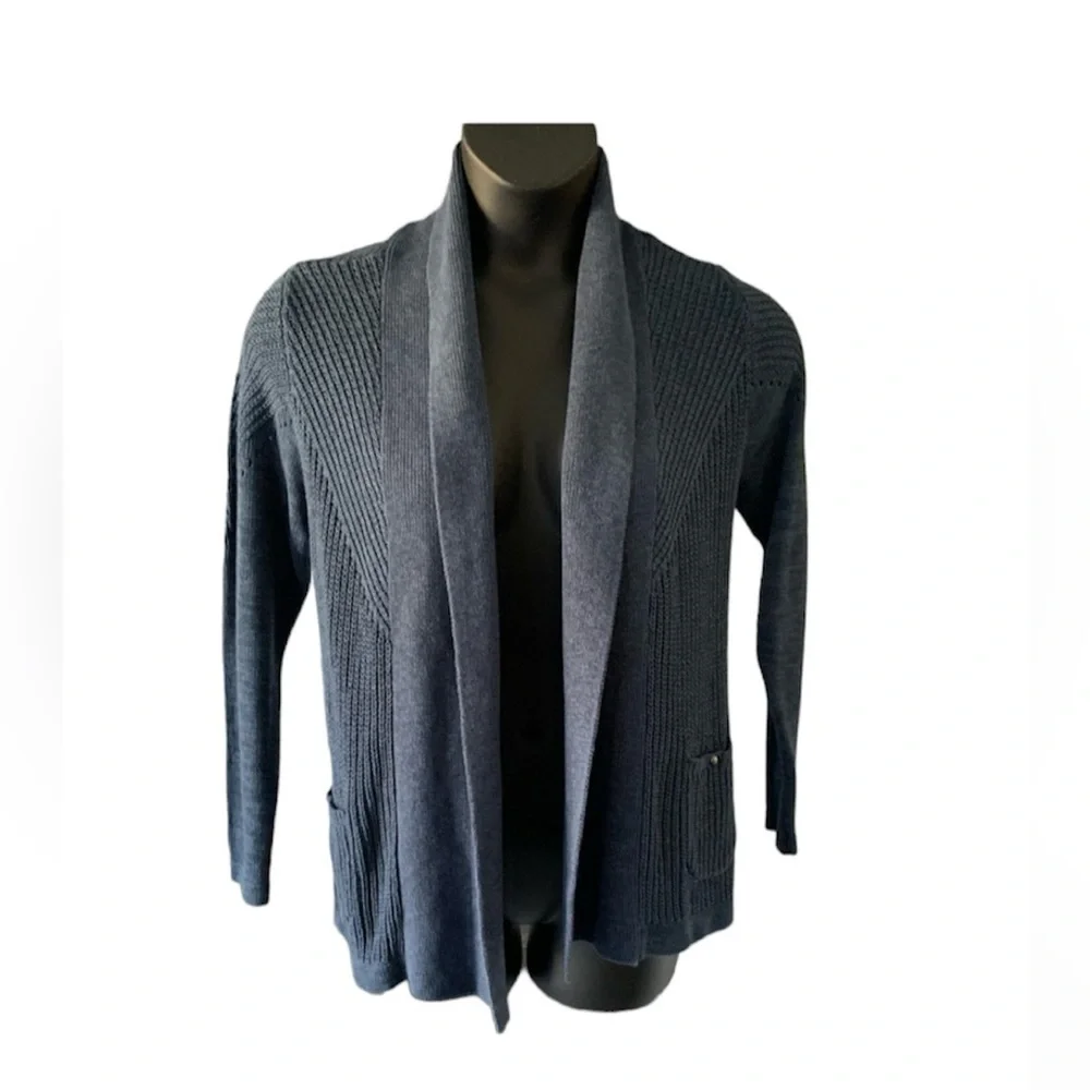 NWT Christopher & Banks Lagen‎ grandma core open knit Sweater cardigan Small
